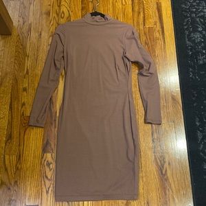 JLUXLABEL Mock neck midi bodycon dress